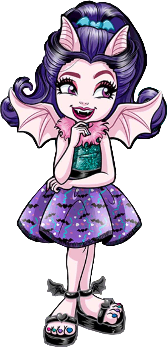 Nuevo Artwork/png De Fangelica - Monster High Draculaura Sister Clipart (616x1310), Png Download