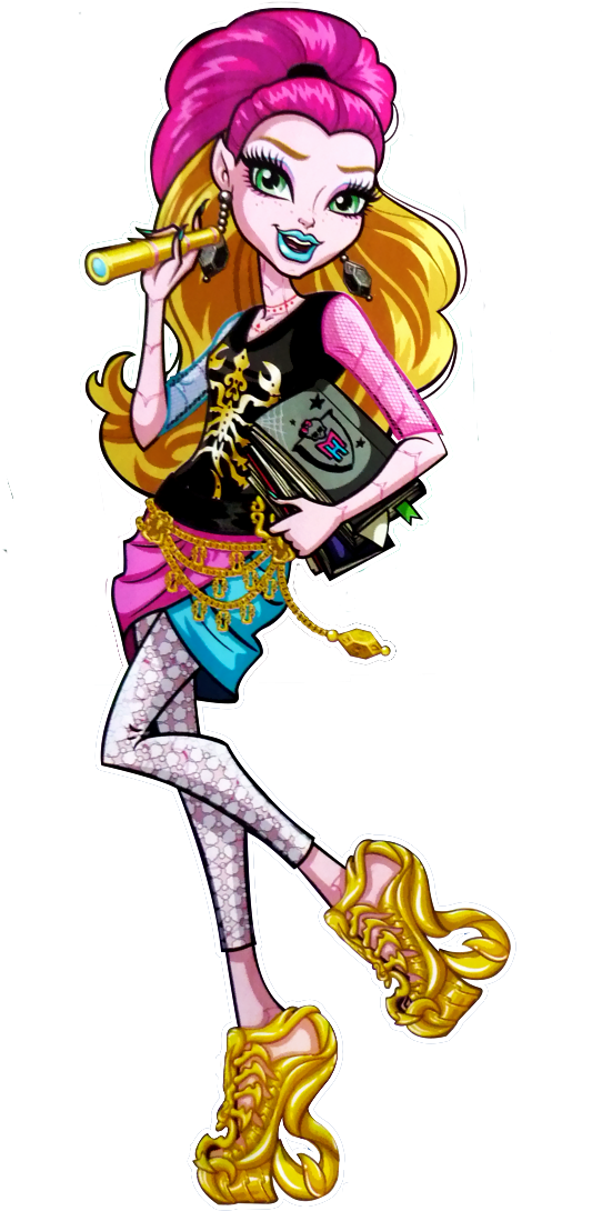 Gigi Grant Png - Monster High Cartoon Gigi Grant Clipart (542x1090), Png Download
