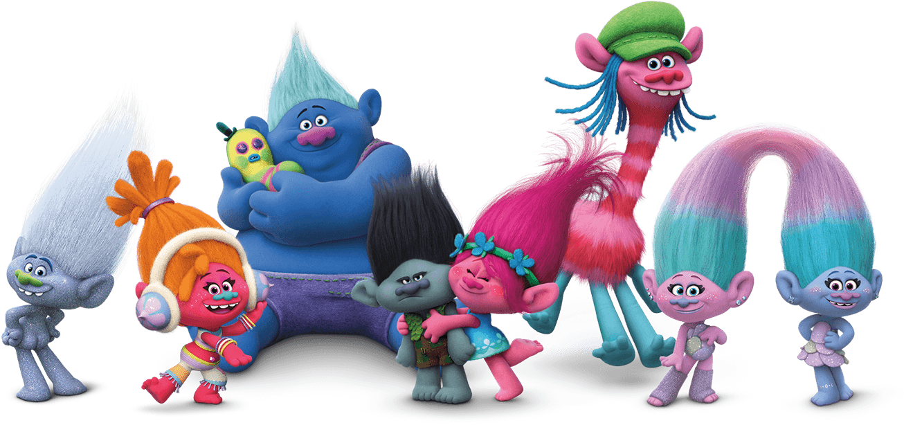 Trolls Group Clipart (1340x646), Png Download