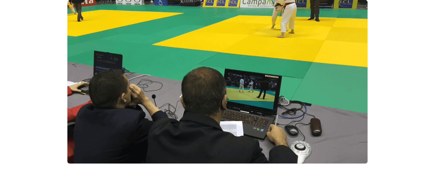 Dartfish Video Replay Is Fully Scalable, From 1 To - Judo Clipart (1400x541), Png Download