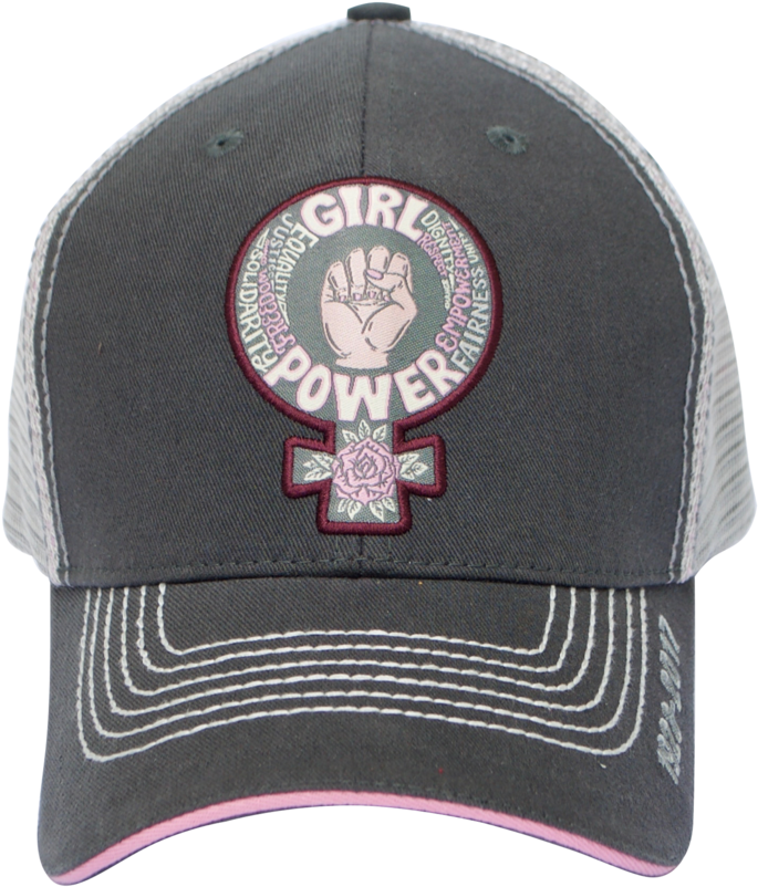 Girl Power Red - Baseball Cap Clipart (1000x1000), Png Download