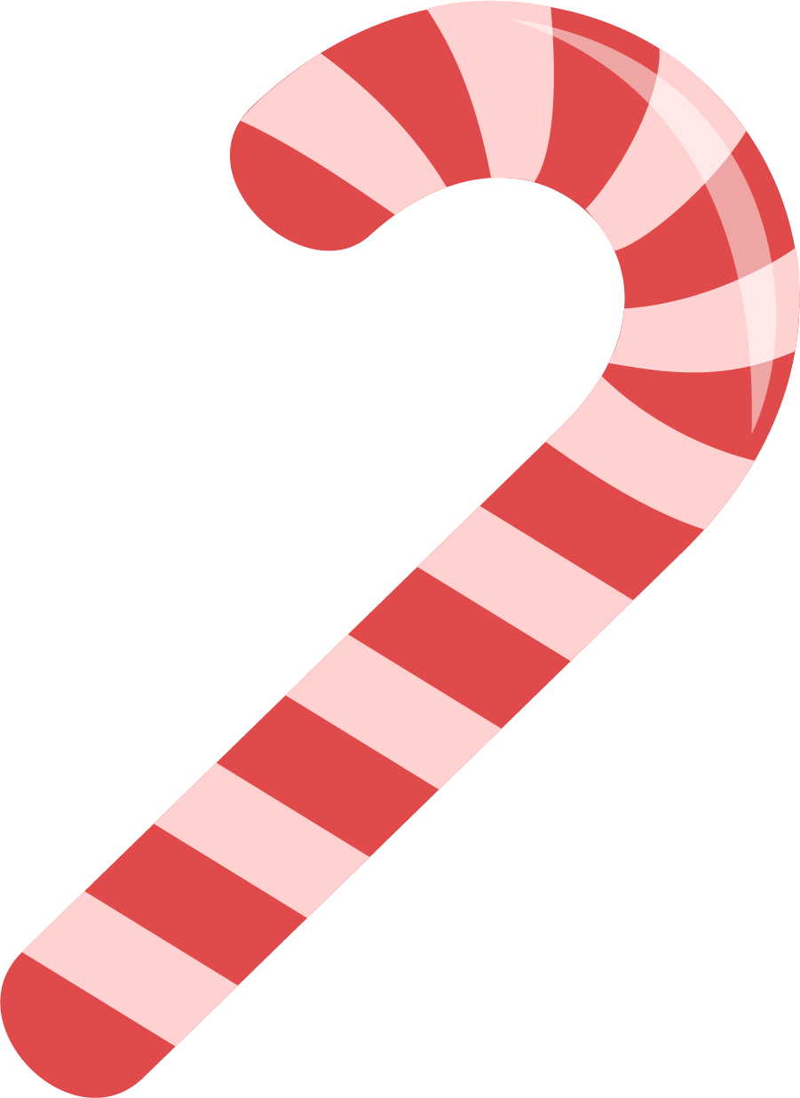Lollipop Candy Cane Sugar - Pink Candy Cane Cartoon Clipart (901x1236), Png Download
