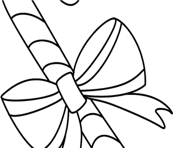 Candy Cane Clipart Draw - Christmas Candy Cane Drawing - Png Download (640x480), Png Download