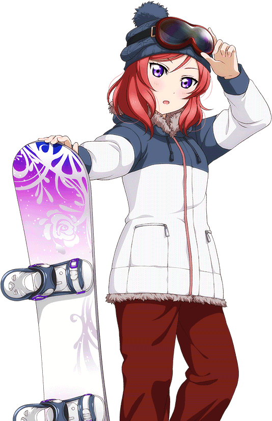 Not Idolized - Love Live Maki Snowboard Clipart (1024x1024), Png Download