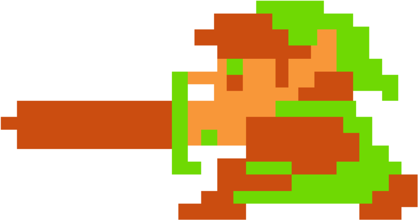 8 Bit Zelda Png - Legend Of Zelda 8 Bit Link Clipart (851x449), Png Download