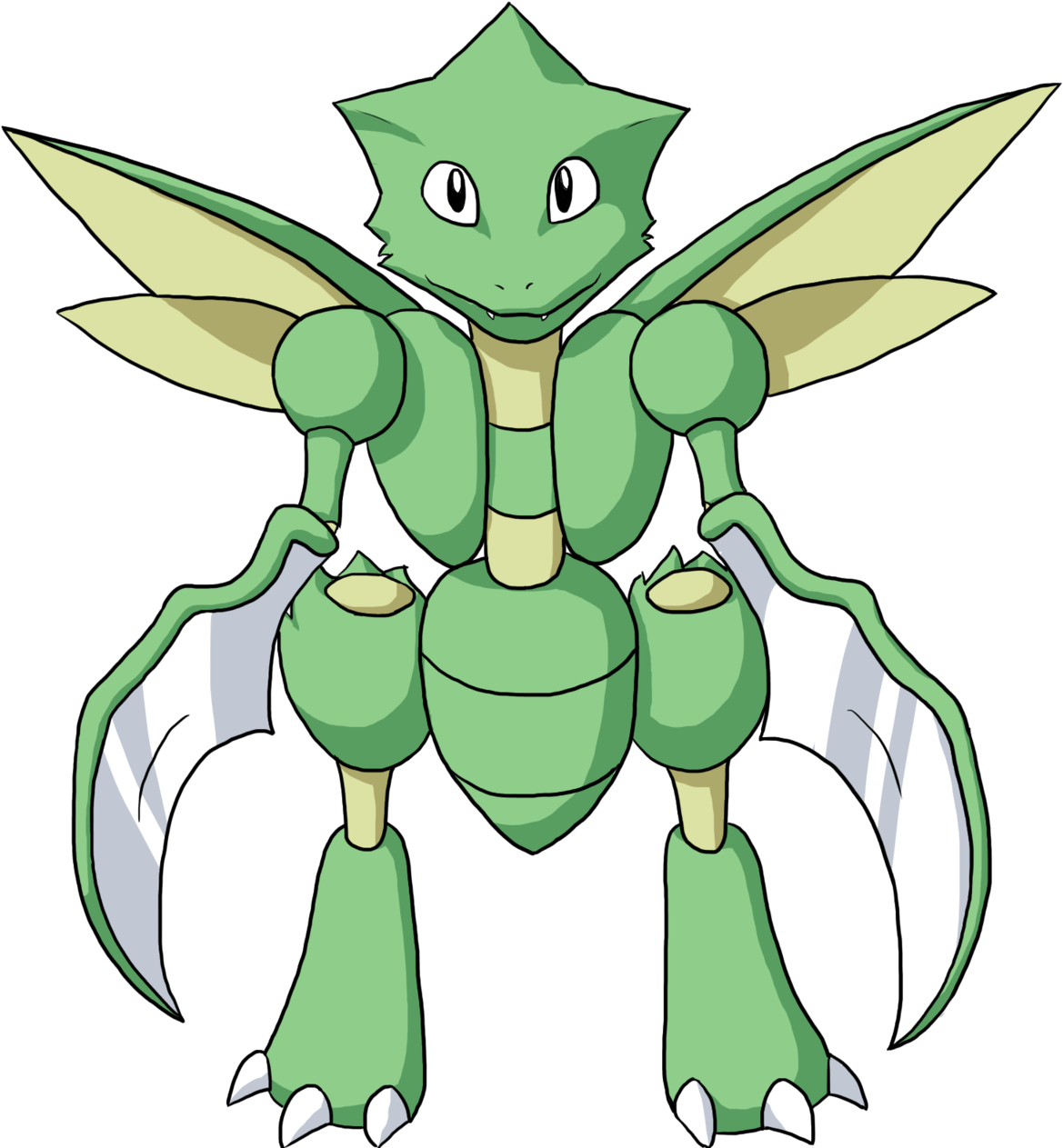 Now With Proper Scyther Forearms - Cartoon Clipart (1280x1280), Png Download