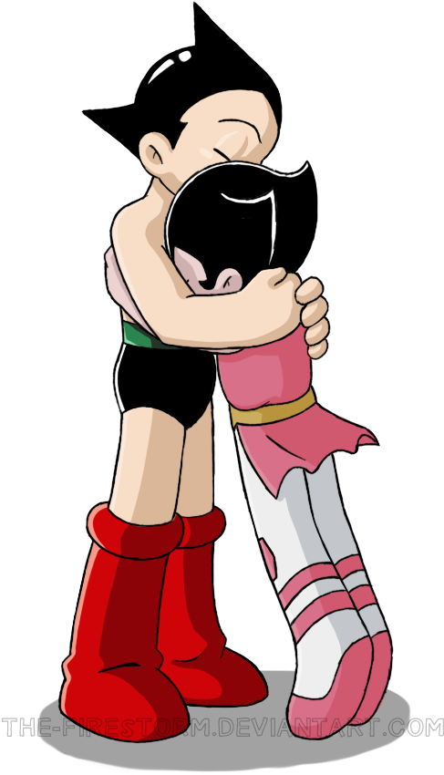 Astro Boy And Zoran , Png Download - Astro Boy Clipart (487x850), Png Download