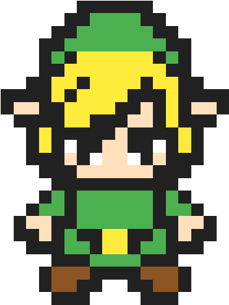 Random Image From User - Pixel Art Zelda Link Clipart (592x592), Png Download