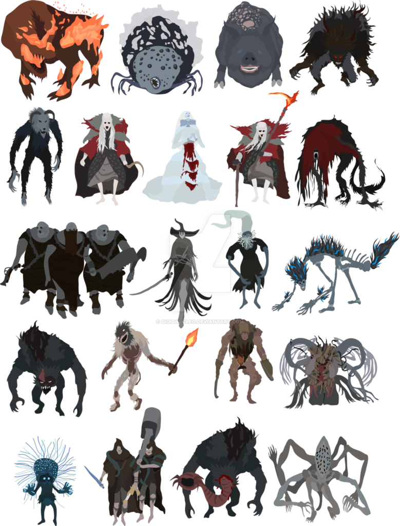 Bloodborne Clipart Monster - Bloodborne Boss Fan Art - Png Download (779x1025), Png Download