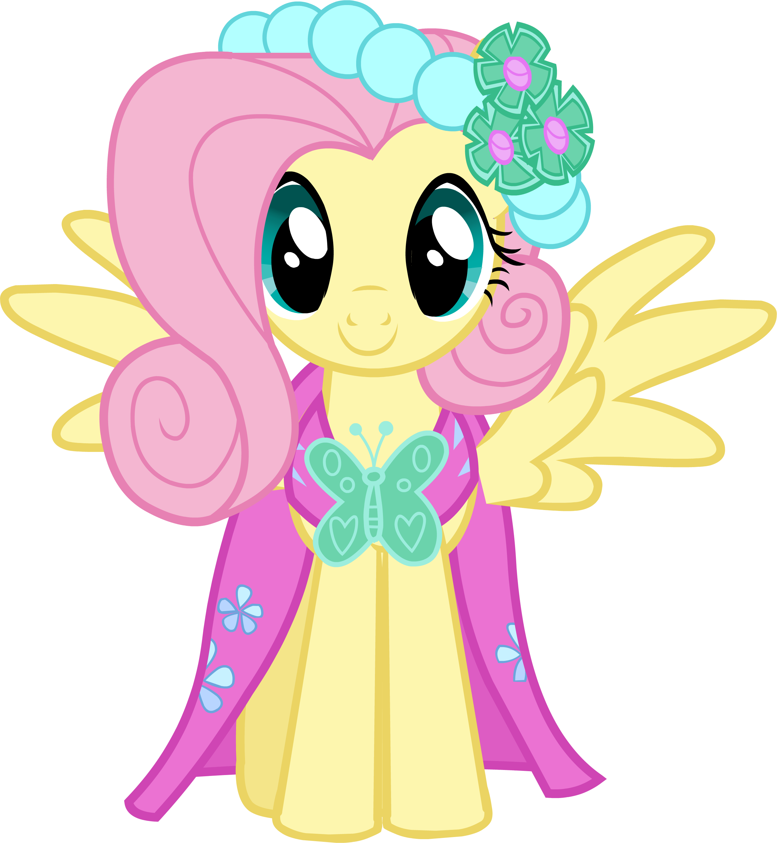 Castle Creator, Clothes, Dress, Fluttershy, Official, - Pony Friendship Is Magic Fluttershy Clipart (2607x2828), Png Download