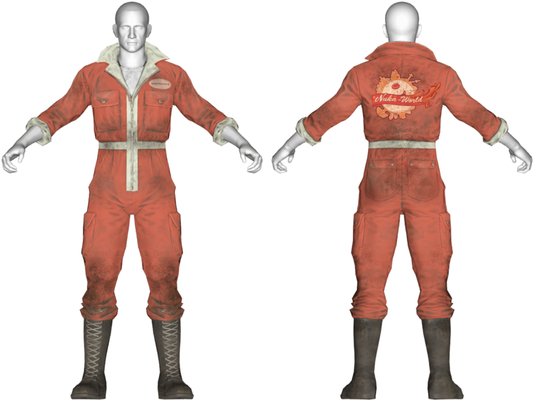 The Vault Fallout Wiki - Fallout 4 Nuka World Jumpsuit Clipart (1200x602), Png Download