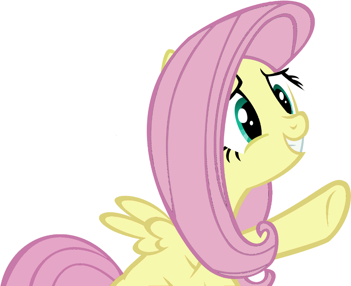 1208x1035, - Fluttershy Pointing Clipart (1208x1035), Png Download