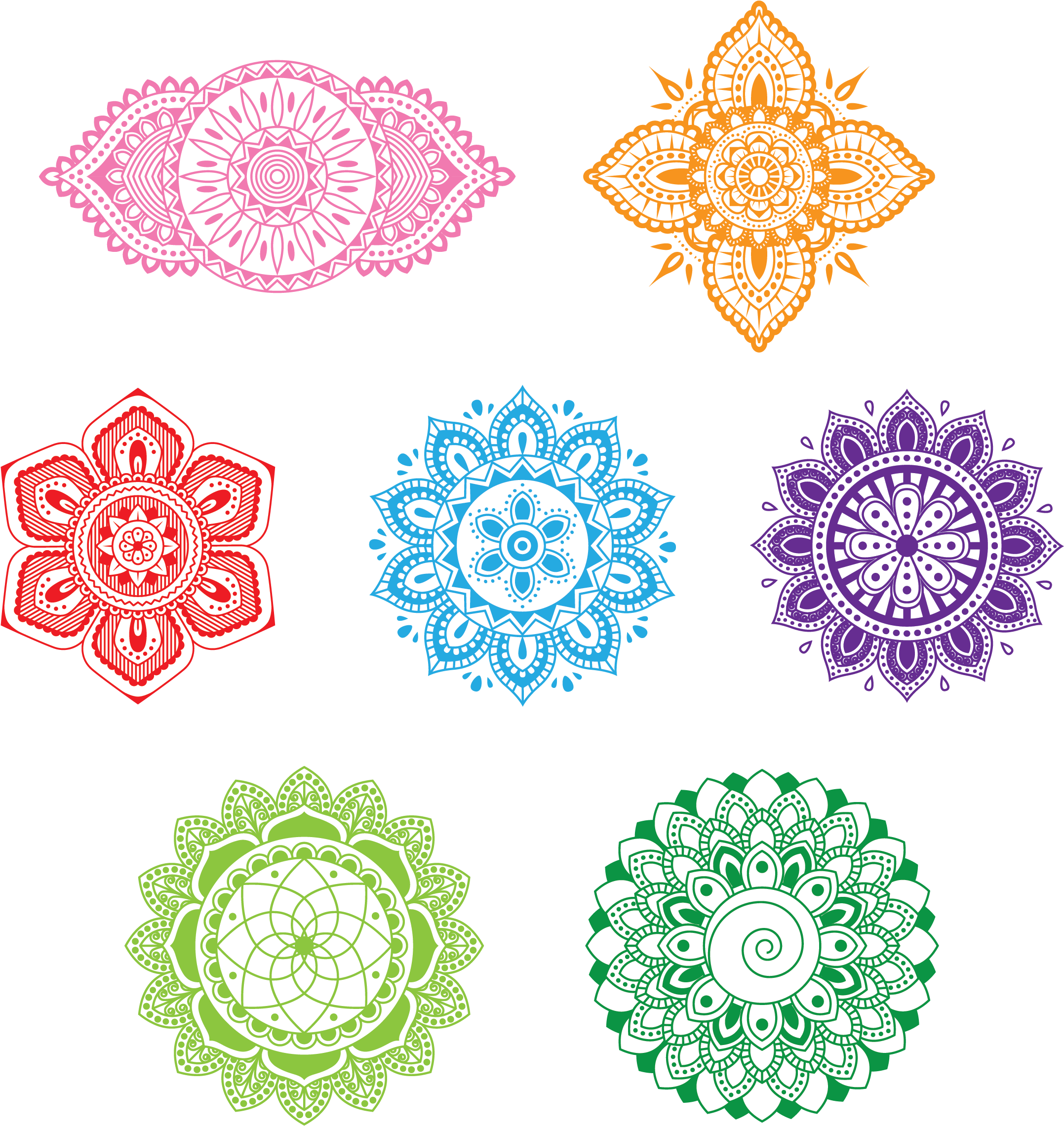 The Seven Chakras - Chakra Design Clipart (2480x2480), Png Download