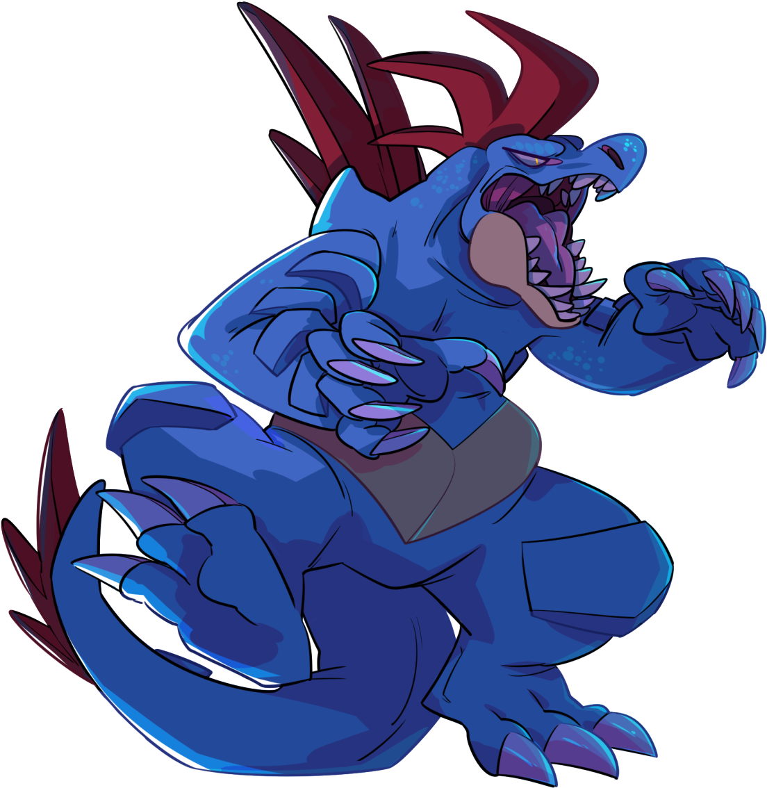 “hey Did You Know Feraligatr Is My Fav Pokemon ” - Cartoon Clipart (1200x1200), Png Download