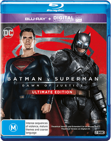 Blu-ray And Dvds - Batman V Superman Dawn Of Justice 2016 4k Clipart (600x600), Png Download