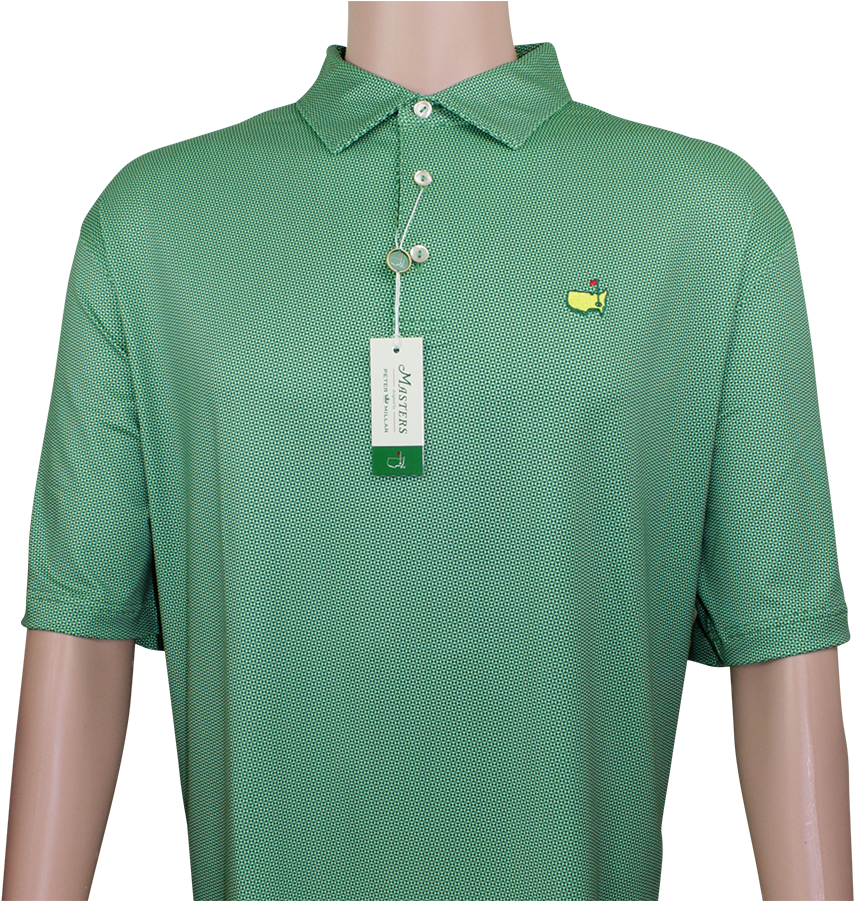 Masters Green Triangle Pattern Peter Millar Performance - Polo Shirt Clipart (900x900), Png Download