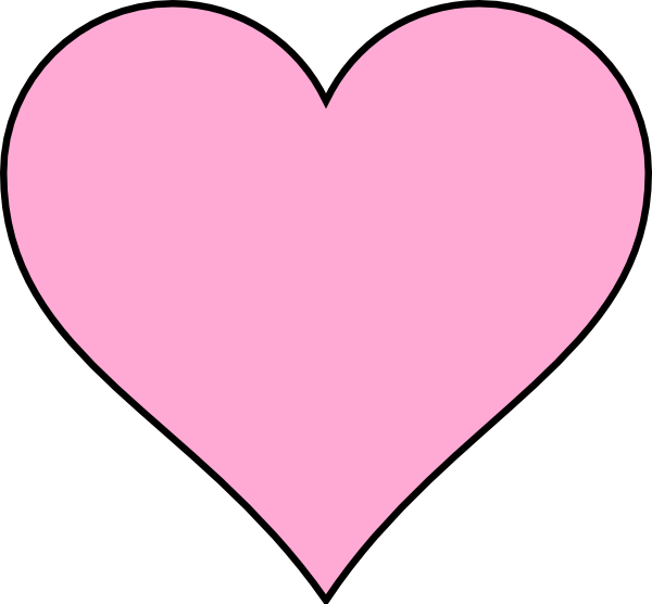 Free Pink Heart Clipart - Png Download (600x556), Png Download