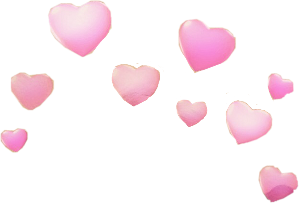 Snapchat Hearts Png - Snapchat Heart Filter Png Clipart - Large Size
