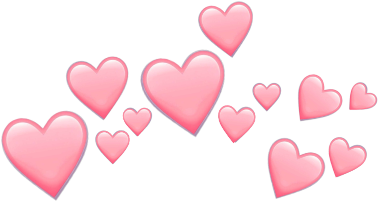 #pink #hearts #emoji #pinkemoji #heart #heartemoji - Love Hearts Emoji Png Clipart (1024x1024), Png Download