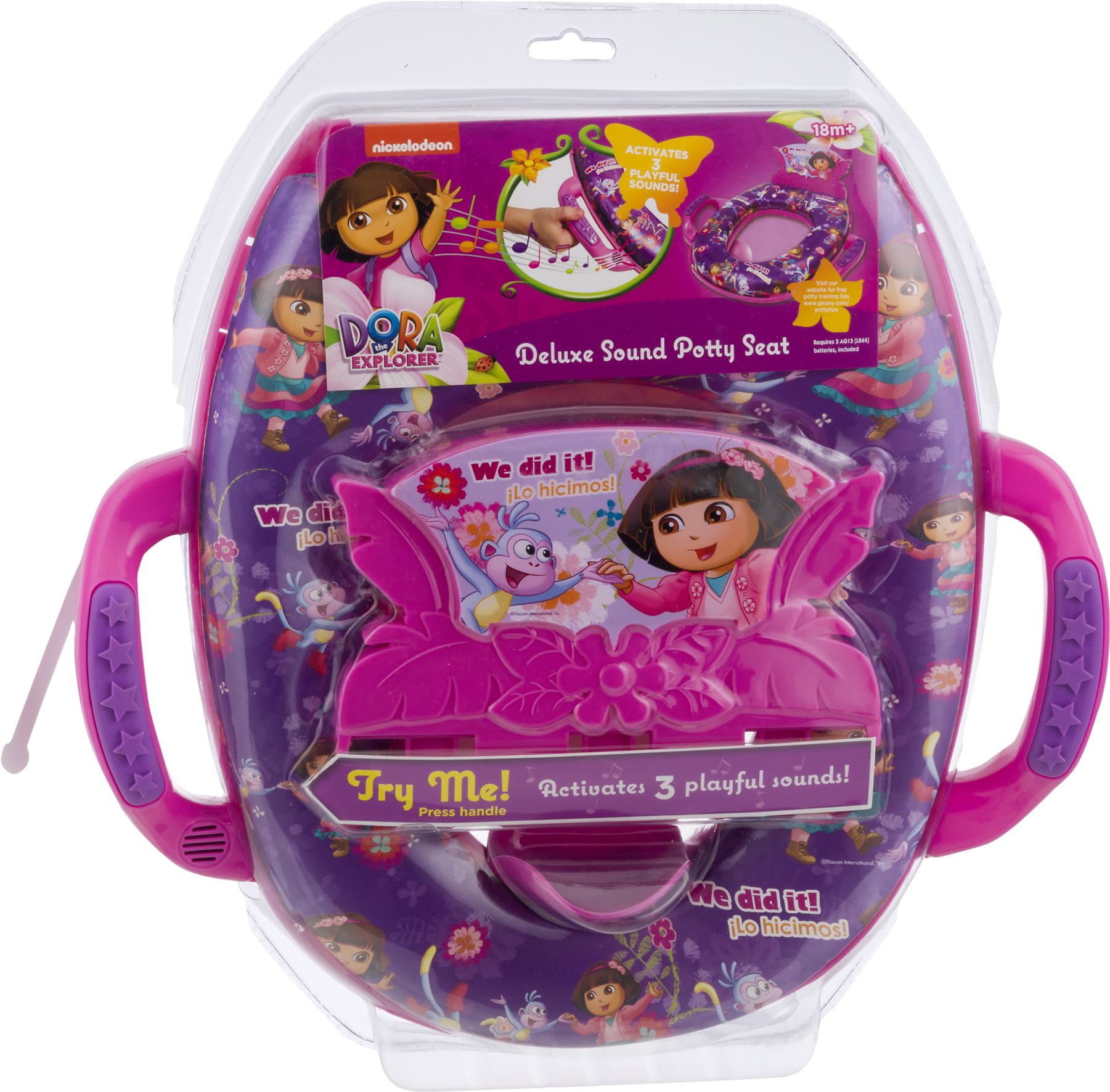 Nickelodeon Dora The Explorer Deluxe Sound Potty Seat, - Dora La Exploradora Clipart (1800x1800), Png Download