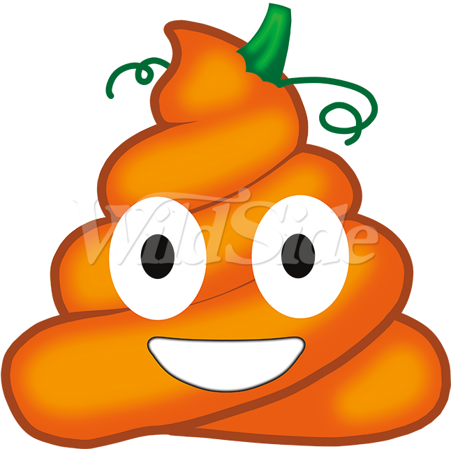 Pumpkin Poo Emoji Stock Transfer - Pumpkin Poo Clipart (646x644), Png Download