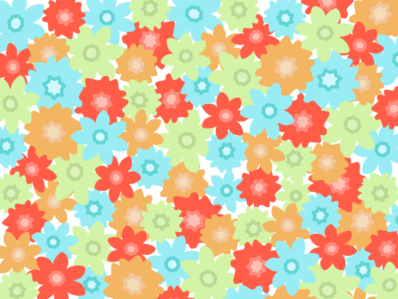Free Blue Burst Flower Free Flowers Pattern - Vector Graphics Clipart (800x600), Png Download