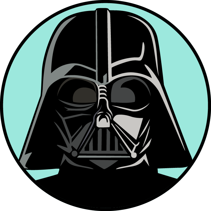 Stewjon Coach Kenobi Is Highly Skilled At Moving His - Darth Vader Face Png Clipart (729x729), Png Download
