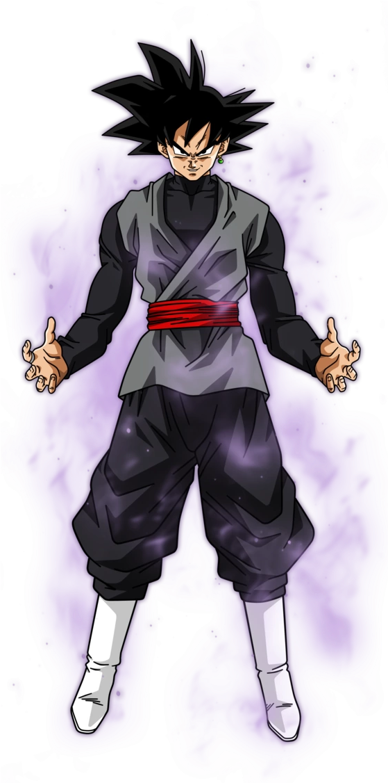 Retribution - Goku Black Clipart (558x1180), Png Download