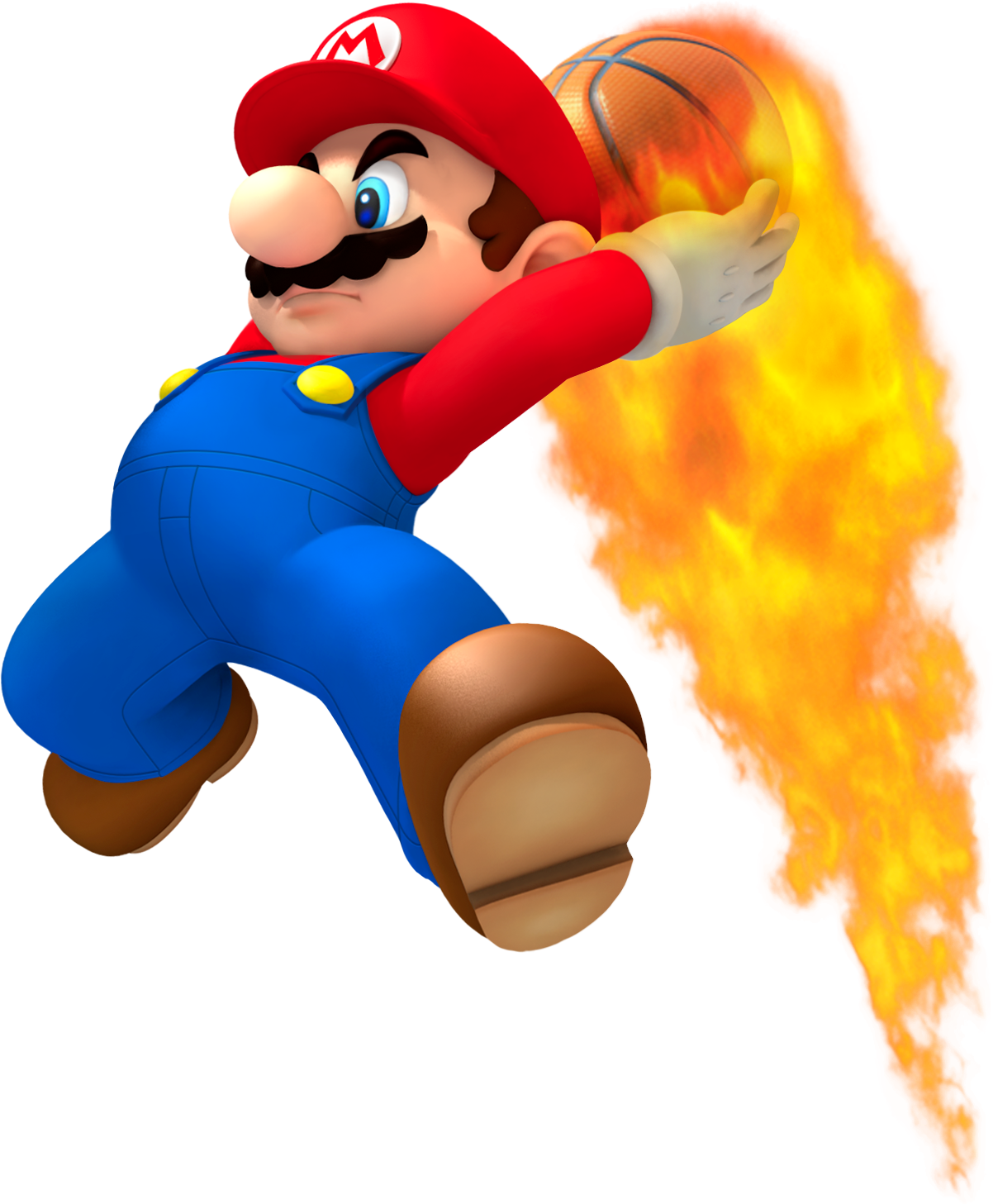 Image Mario Basketball - Mario Sports Mix Mario Clipart (1202x1457), Png Download