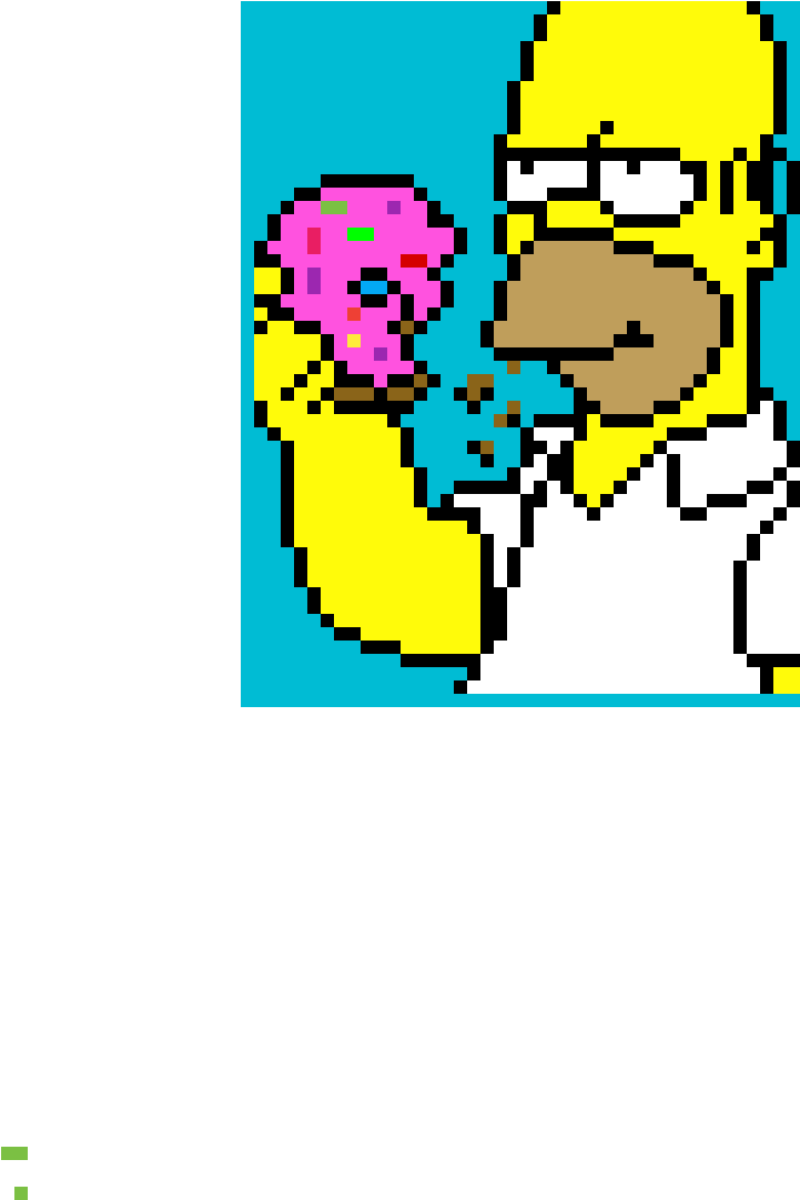 Homero - Pixel Art Simpson Family Clipart (1200x1200), Png Download