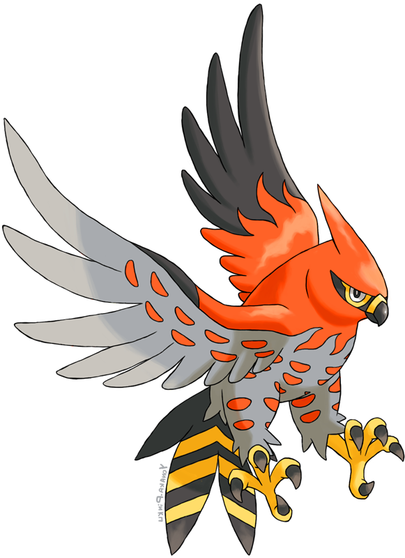 Talonflame Shiny Clipart (581x800), Png Download