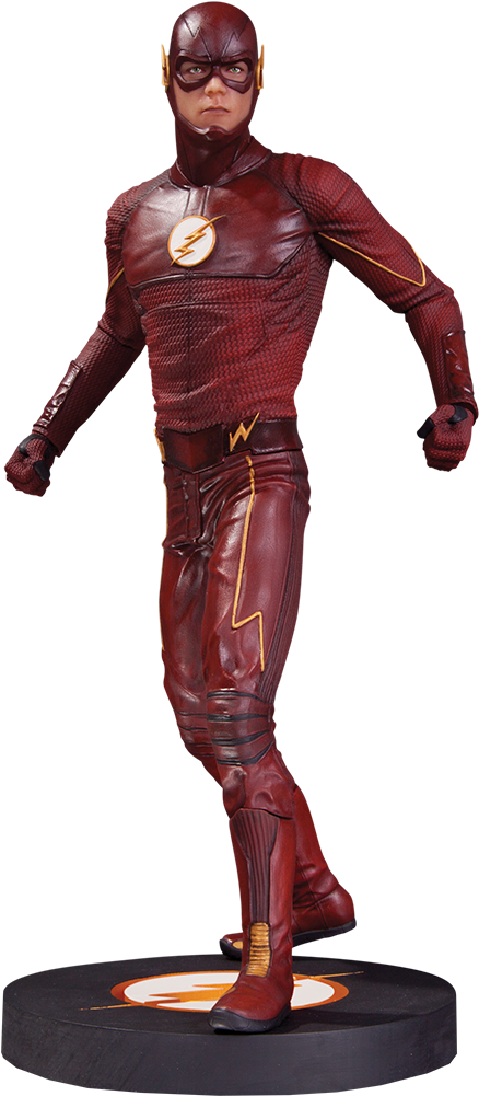 The Flash Statue - Dc Collectibles Flash Statue Clipart (480x1000), Png Download