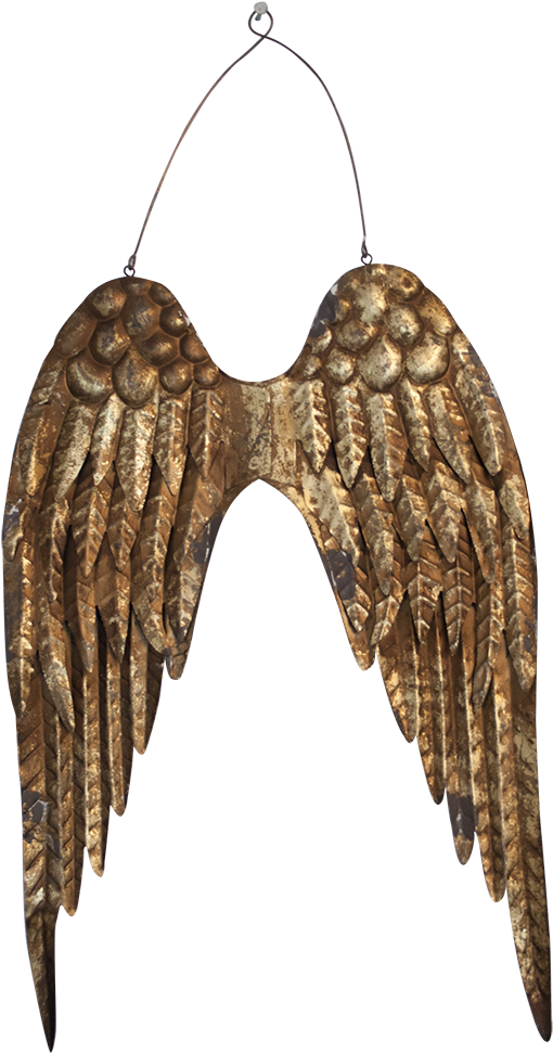 Gold Luxe Finish Angel Wings - Earrings Clipart (1000x1000), Png Download