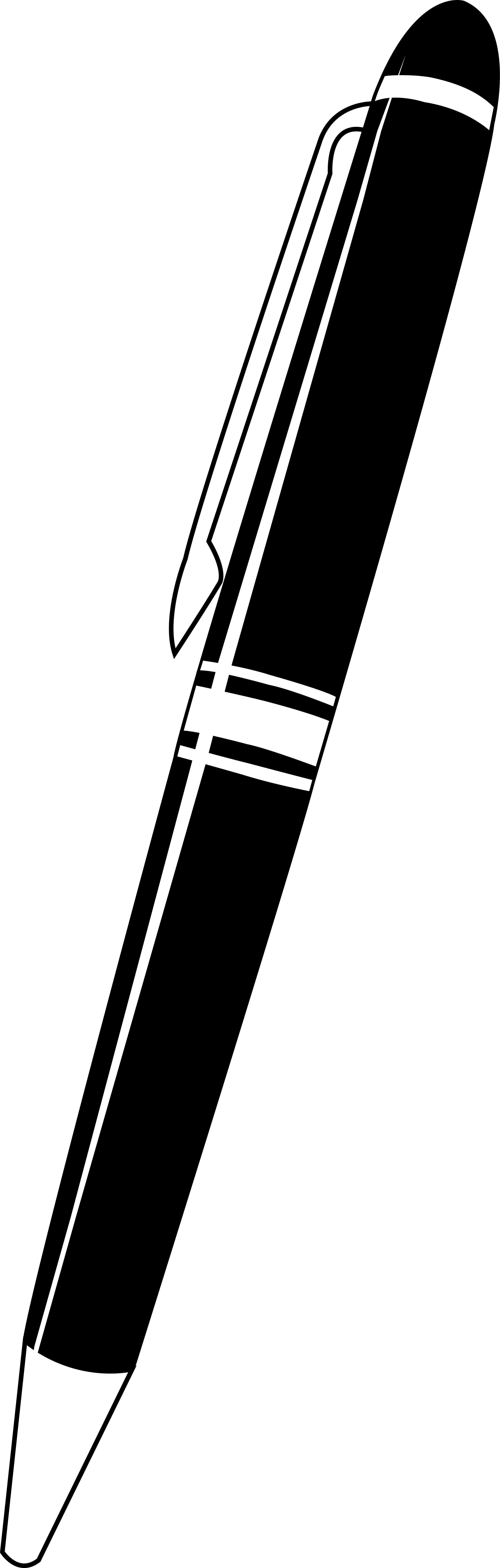 Free Pen And Ink Clipart - Black And White Pen - Png Download - Large