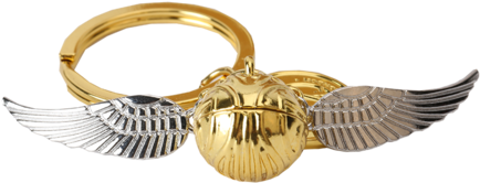 Snitch Vector Wing Badge - Golden Snitch Keychain Clipart (528x600), Png Download