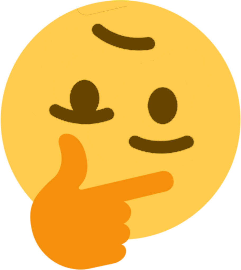 Thinking Face Emoji Meme , Png Download - Discord Thinking Emoji Clipart (911x1022), Png Download