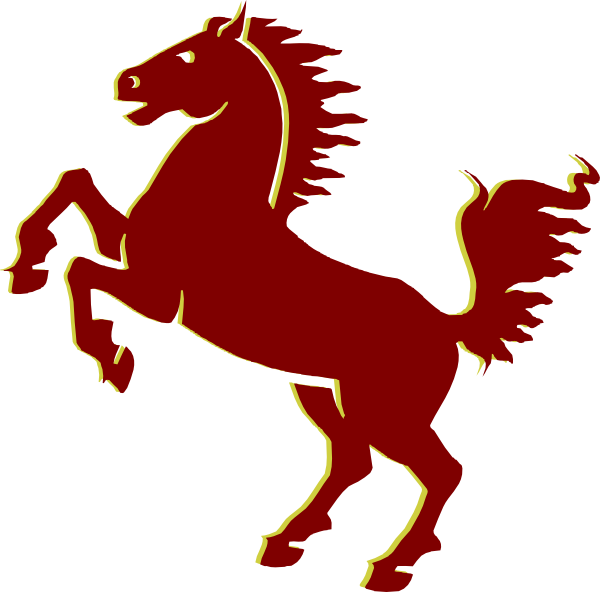 Mustang Logo Cliparts - Mustang Horse Cartoon - Png Download (600x592), Png Download