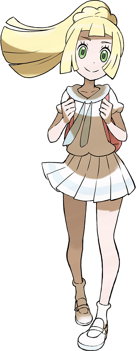 Both Hau And Lillie Return As Main Characters On Your - Pokemon Ultra Sun And Moon Lillie Clipart (476x1220), Png Download