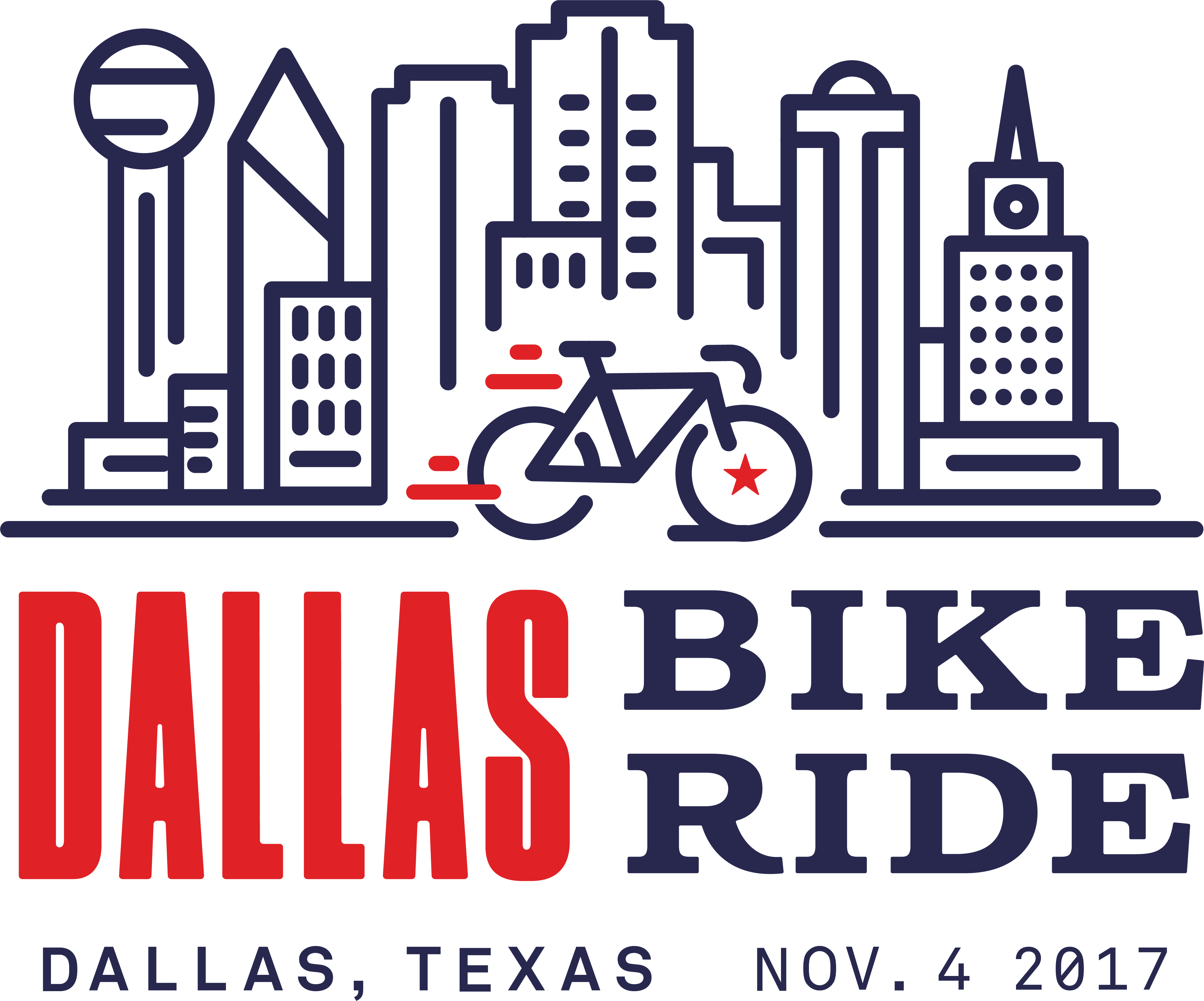 Dallas July 26, 2017 Capital Sports Ventures Has Announced - Dallas Bike Ride Logo Clipart (4278x3558), Png Download