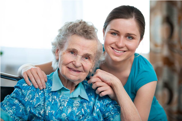 Carer With Old Person - Family Caregivers Clipart (600x600), Png Download