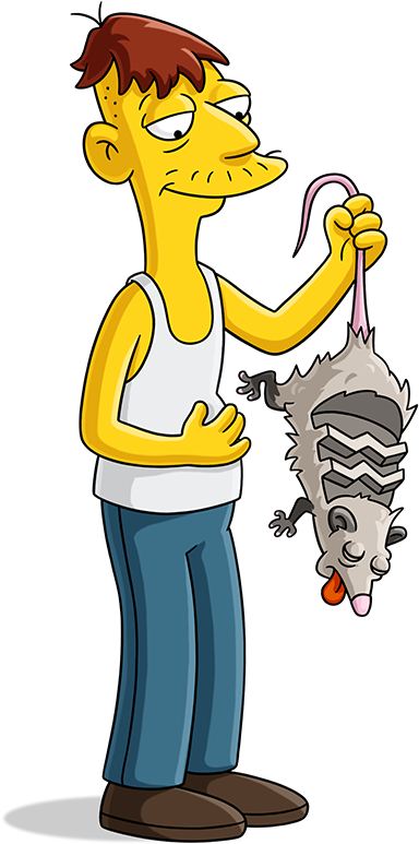 The Simpsons Characters Png Pack - Cletus Simpsons Clipart (550x960), Png Download