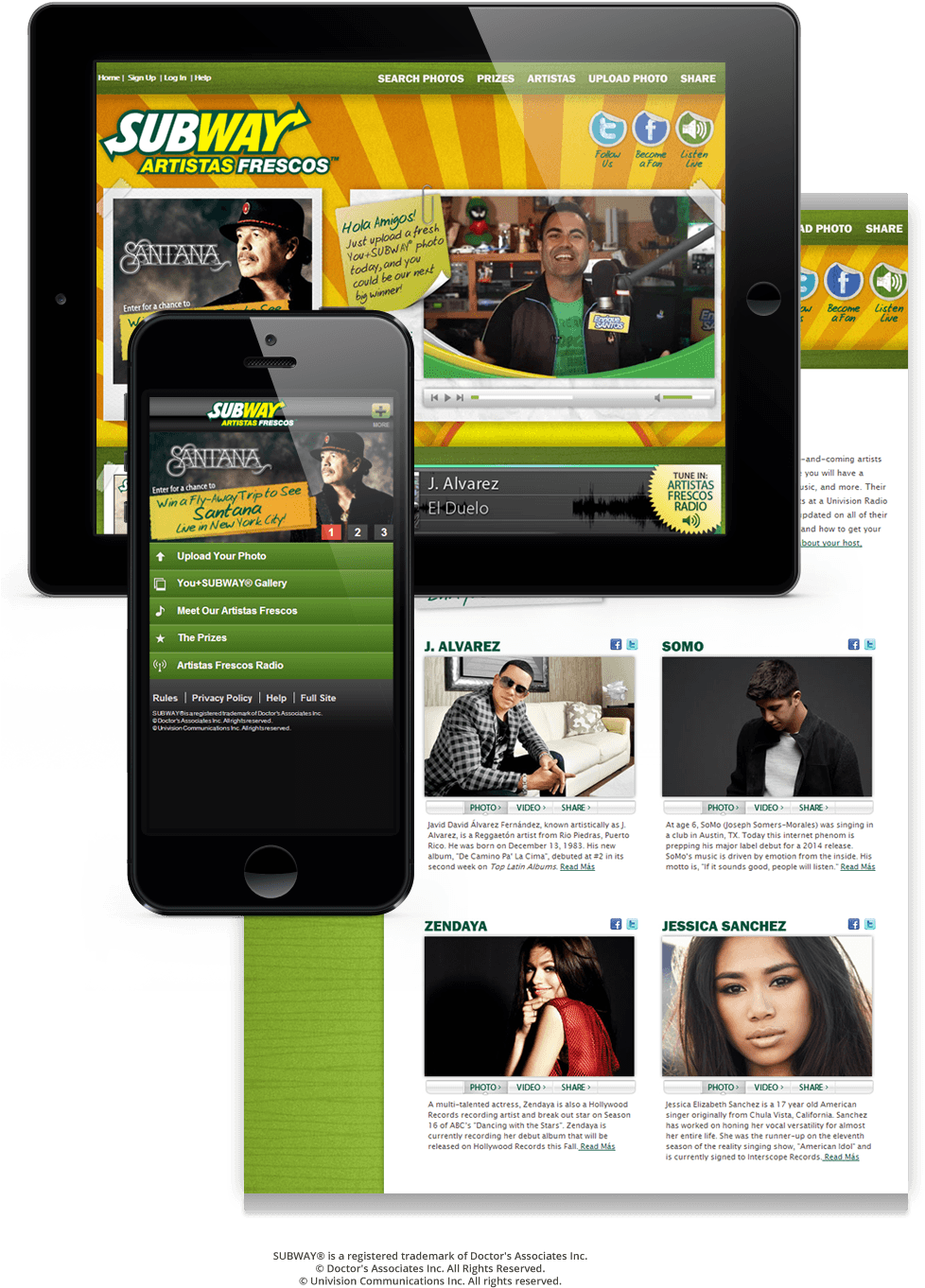 Subway Artistas Frescos™ - Subway Clipart (1050x1368), Png Download