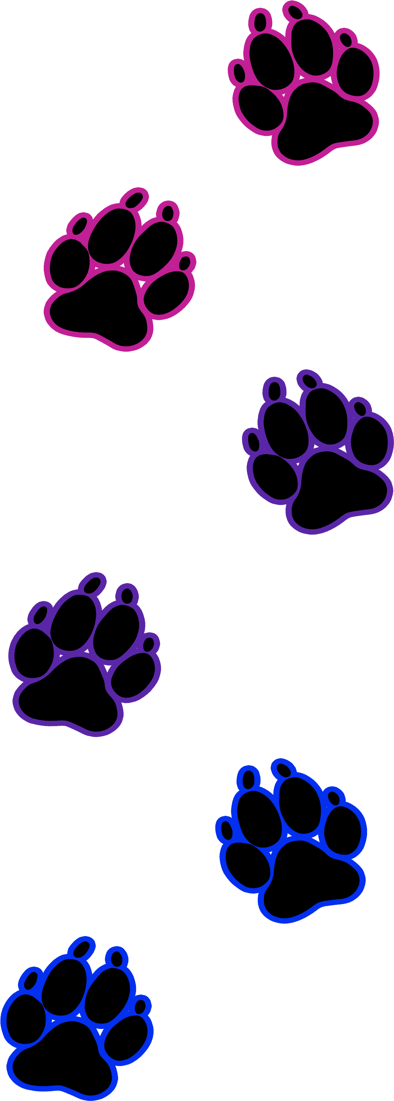 Dog Paws Bi - Paw Clipart (3600x4800), Png Download