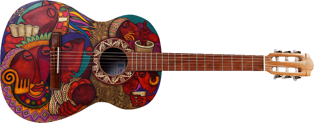 Guitarra Eduardo Munoz Lora Barniz De Pasto Clipart (1069x419), Png Download