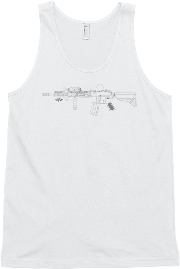 M4a1 Sopmod Line Art Tank - Active Tank Clipart (632x944), Png Download