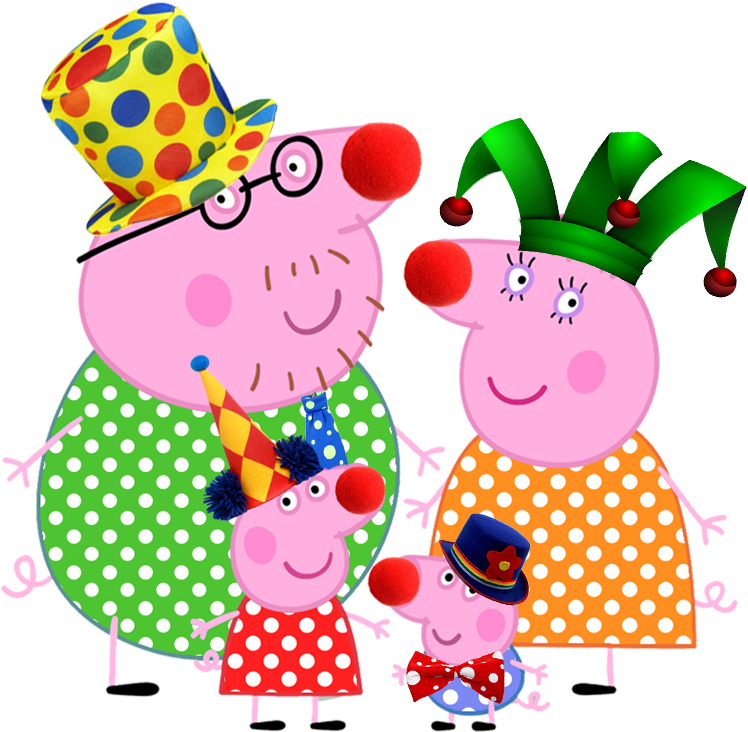 Peppa Pig Png Pack - Peppa Pig Clown Clipart (935x815), Png Download