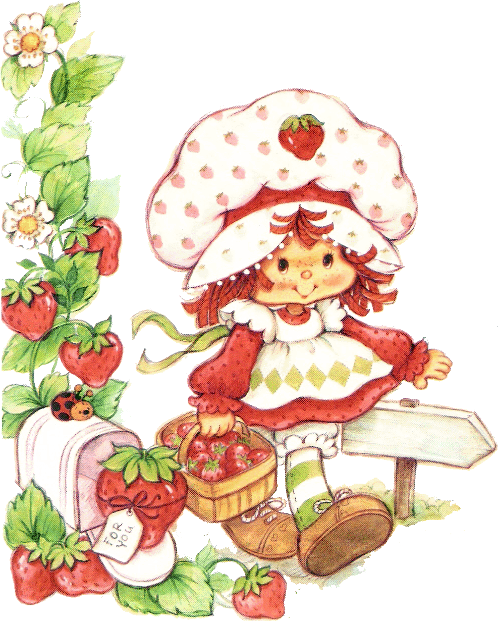 Strawberry Inspired Strawberry Shortcake Vintage Cartoon Clipart
