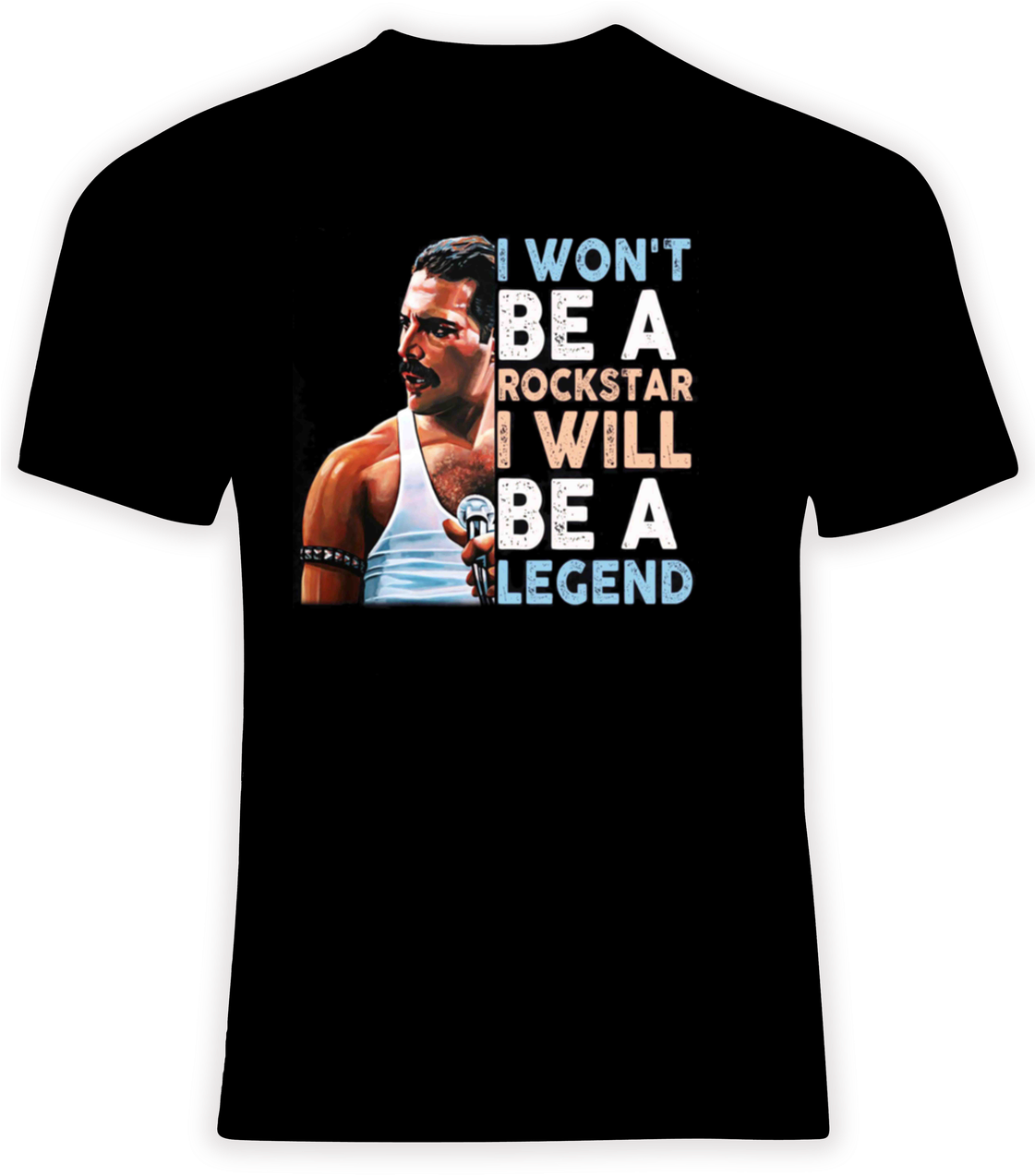 Queen Freddie Mercury The Legend - Active Shirt Clipart (1120x1280), Png Download