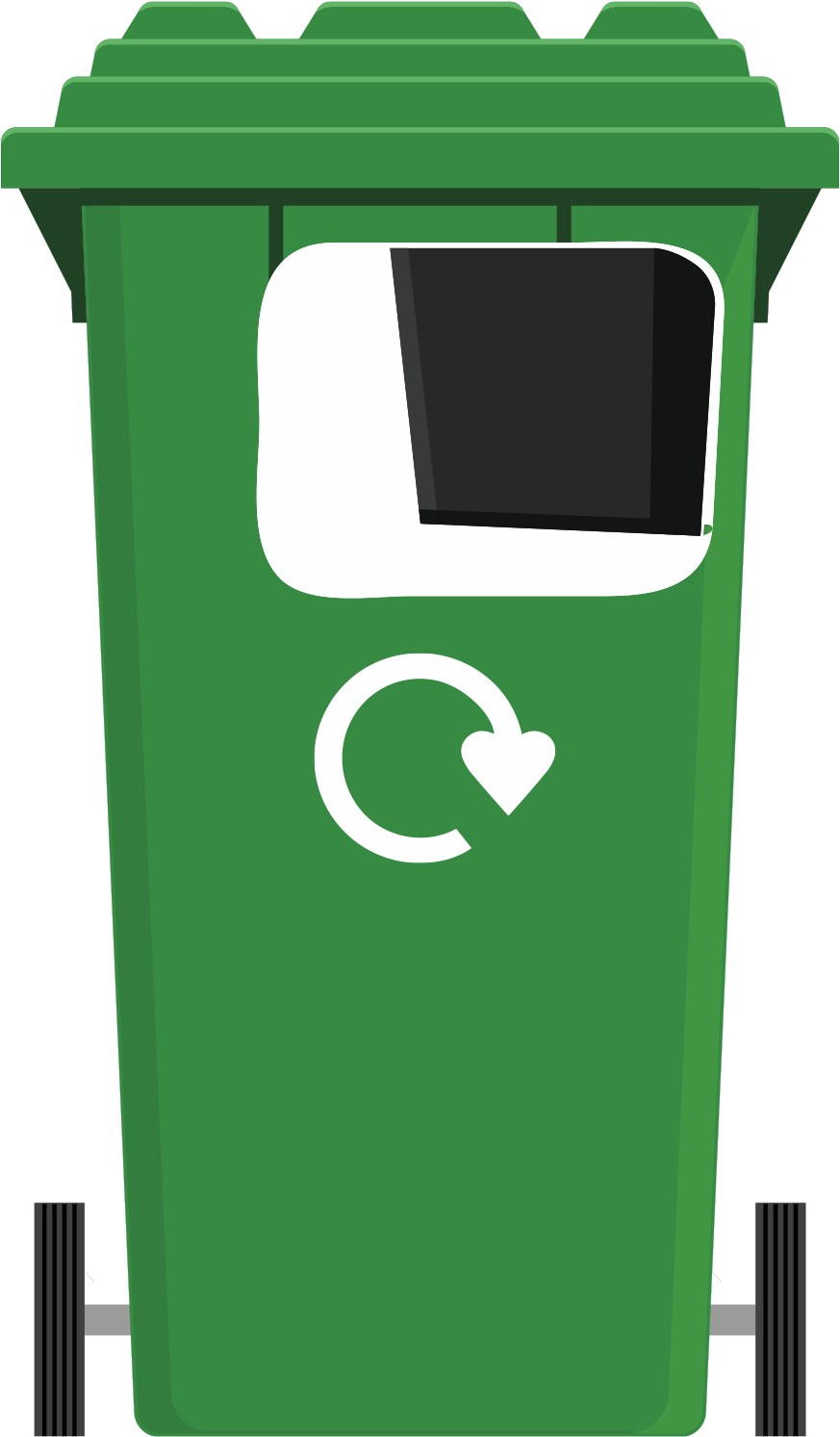 Green Clipart Dustbin - Recycle Now - Png Download (900x1500), Png Download