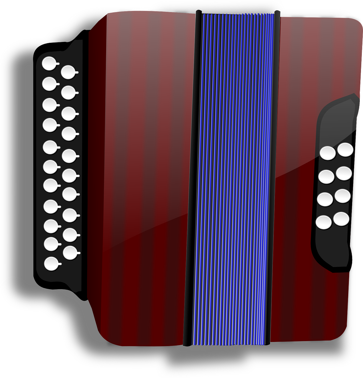 Accordion Concertina Harmonica Png Image - De Sanfona Clipart (1231x1280), Png Download